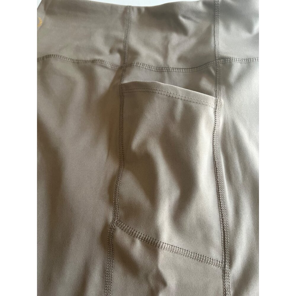 Jessica Simpson Active Womens High-Waisted Biker Shorts With Pockets XL Tan - Picture 5 of 10